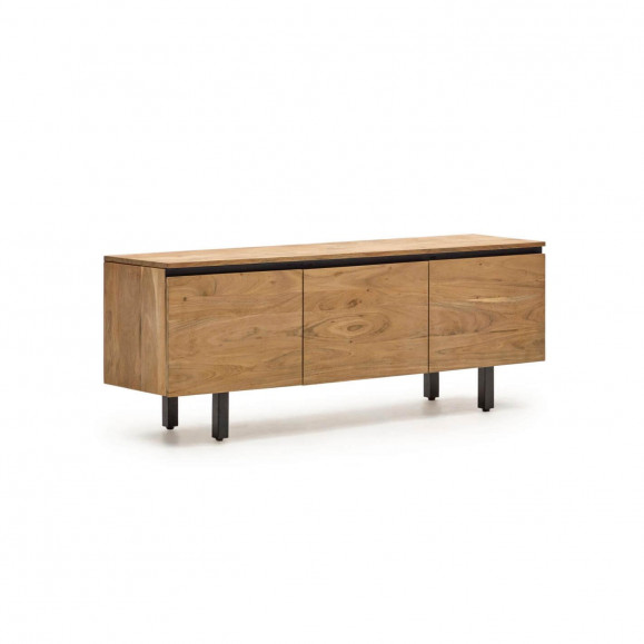 Mueble de TV de madera con vetas -Palisandro Interiorismo