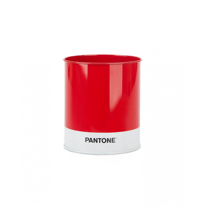  Pantone 199C Round Pencil Case 20.5 x 8.5 cm Red : Office  Products