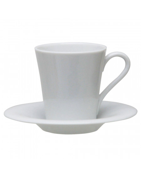 36x Moda Lush Coffee Cup 200mL & Saucer 145mm Porcelain Cappuccino