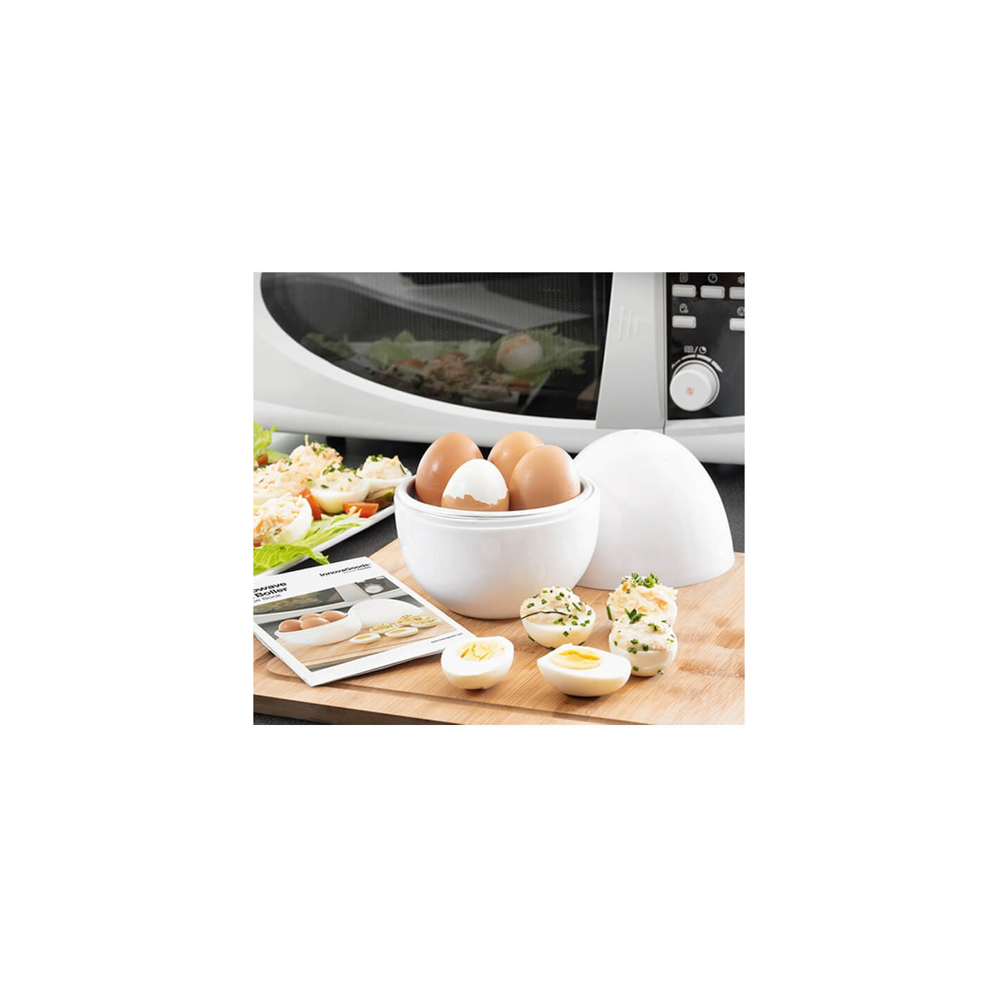 Cuecehuevos para Microondas con Recetario Boilegg InnovaGoods - Comida  cotidiana - Los mejores precios