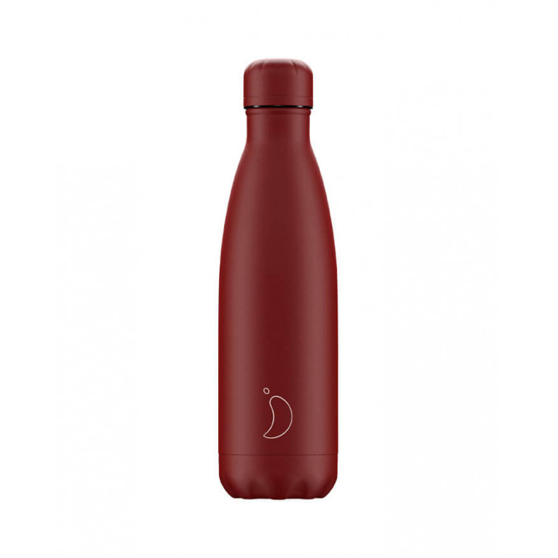 STAINLESS STEEL BOTTLE CHILLY 500ML RED MATTE TOTAL