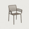Outdoor chairs with armrests