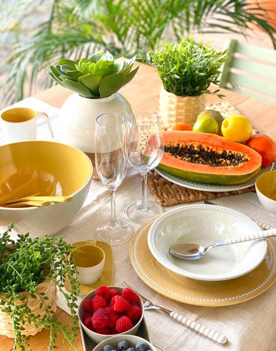 Los platos de melamina más bonitos para poner la mesa en el jardín o la  terraza